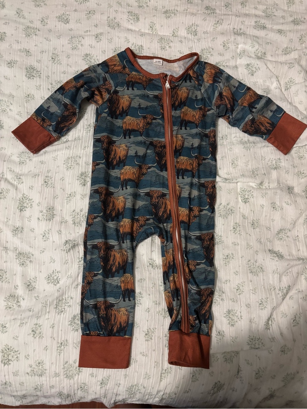 Highland Cow footless sleeper